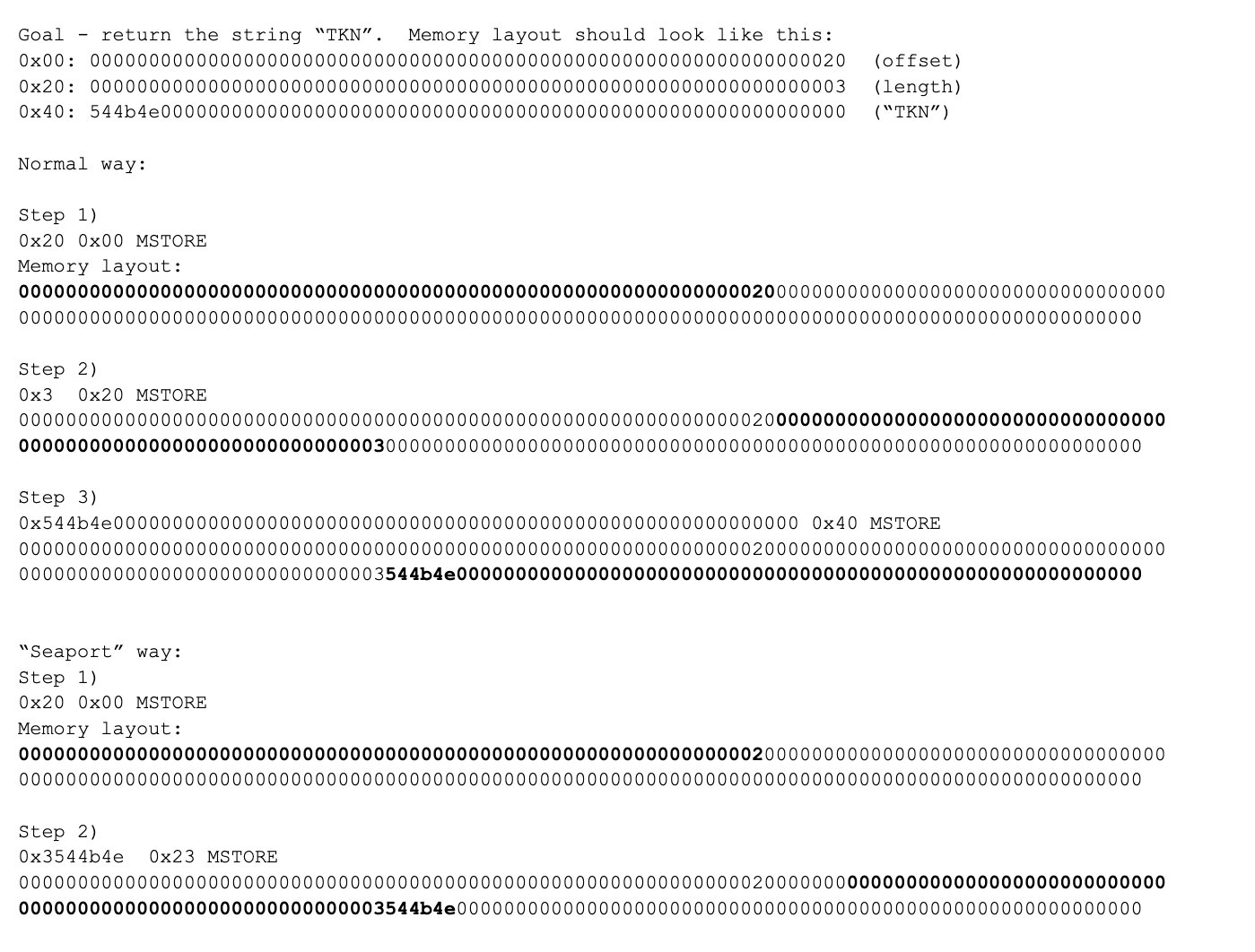 The "Seaport" method